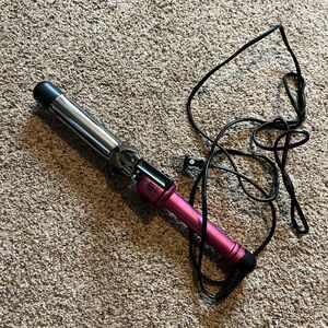 Hot tools curling iron 1 inch barrel